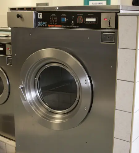Large Speed Queen commercial washer